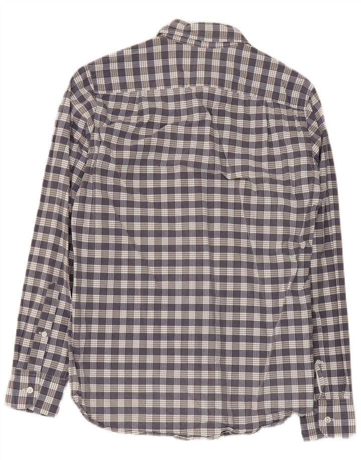 J. Crew Mens Shirt Size 13 1/2 XS Grey Check Cotton