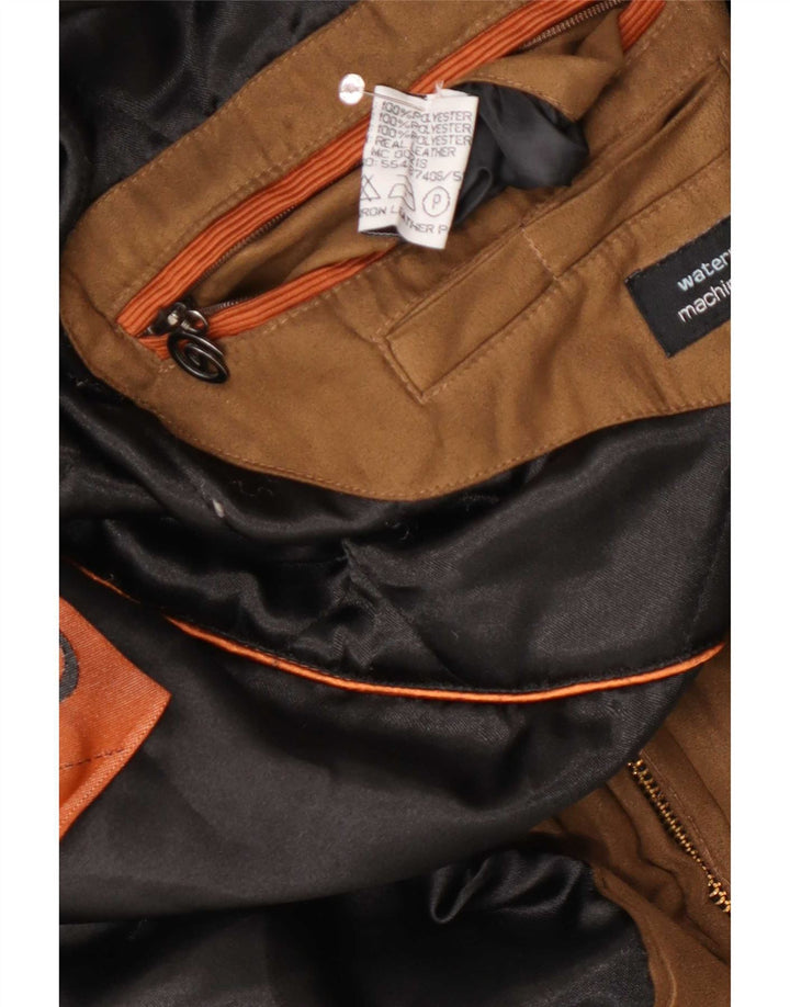 Douglas Mens Suede Jacket UK 46 3XL Beige Leather