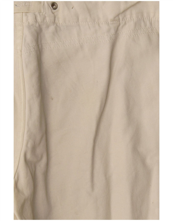 Diesel Womens Chino Shorts W26 Small White Cotton