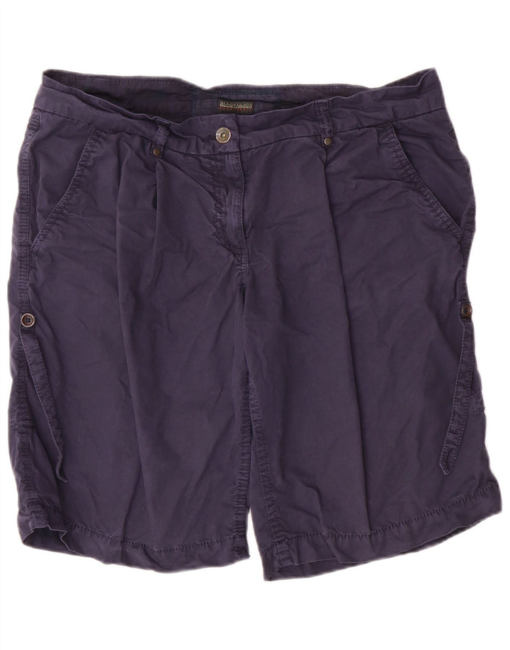Napapijri Mens Cargo Shorts IT 46 Small Navy Blue Cotton