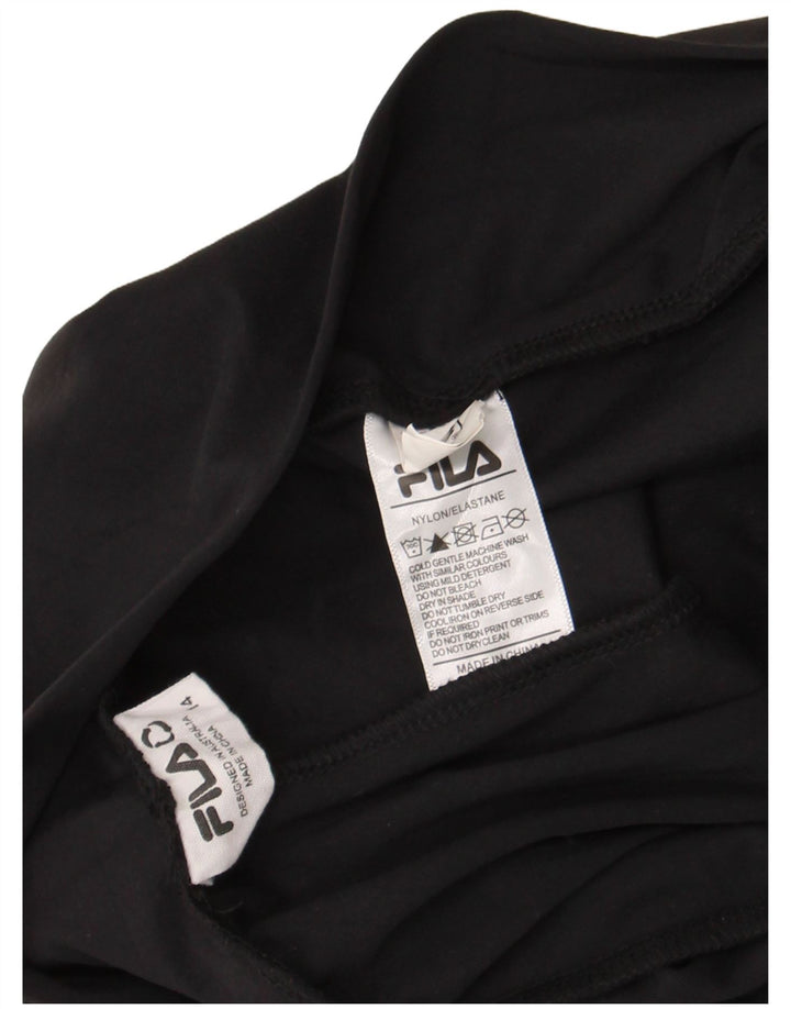 Fila Womens Sport Shorts UK 14 Large Black Nylon