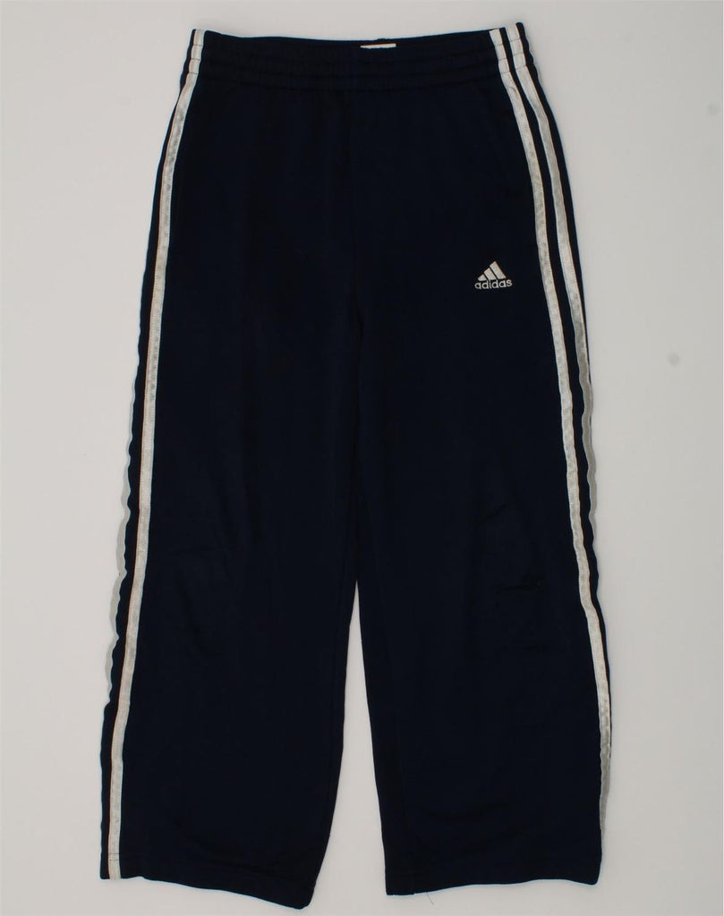 ADIDAS Boys Tracksuit Trousers 9-10 Years Navy Blue | Vintage Adidas | Thrift | Second-Hand Adidas | Used Clothing | Messina Hembry 