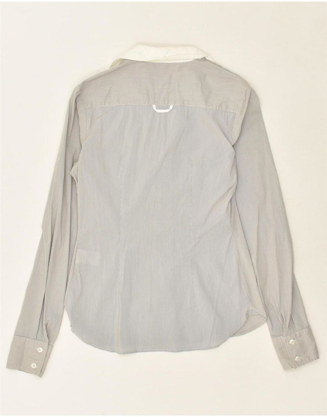 LIU JO Womens Shirt IT 44 Medium Grey Cotton Vintage Liu Jo and Second-Hand Liu Jo from Messina Hembry 