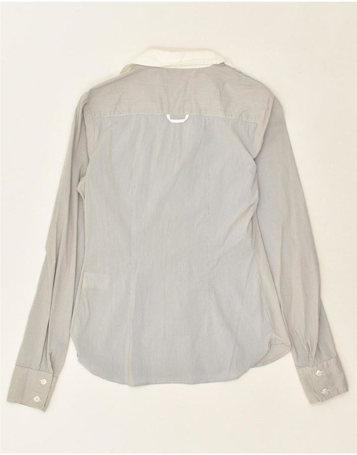 LIU JO Womens Shirt IT 44 Medium Grey Cotton Vintage Liu Jo and Second-Hand Liu Jo from Messina Hembry 