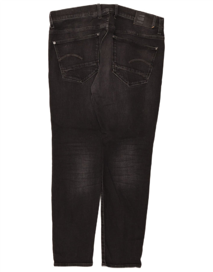 G-Star Mens Slim Jeans W36 L30 Black Cotton