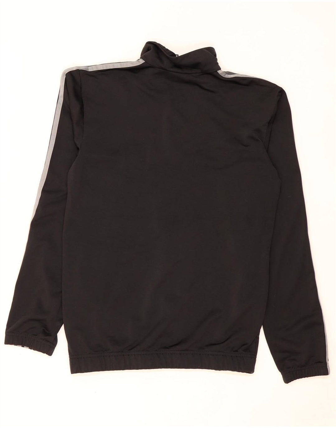 Adidas Mens Tracksuit Top Jacket UK 36/38 Small Black Colourblock Polyester