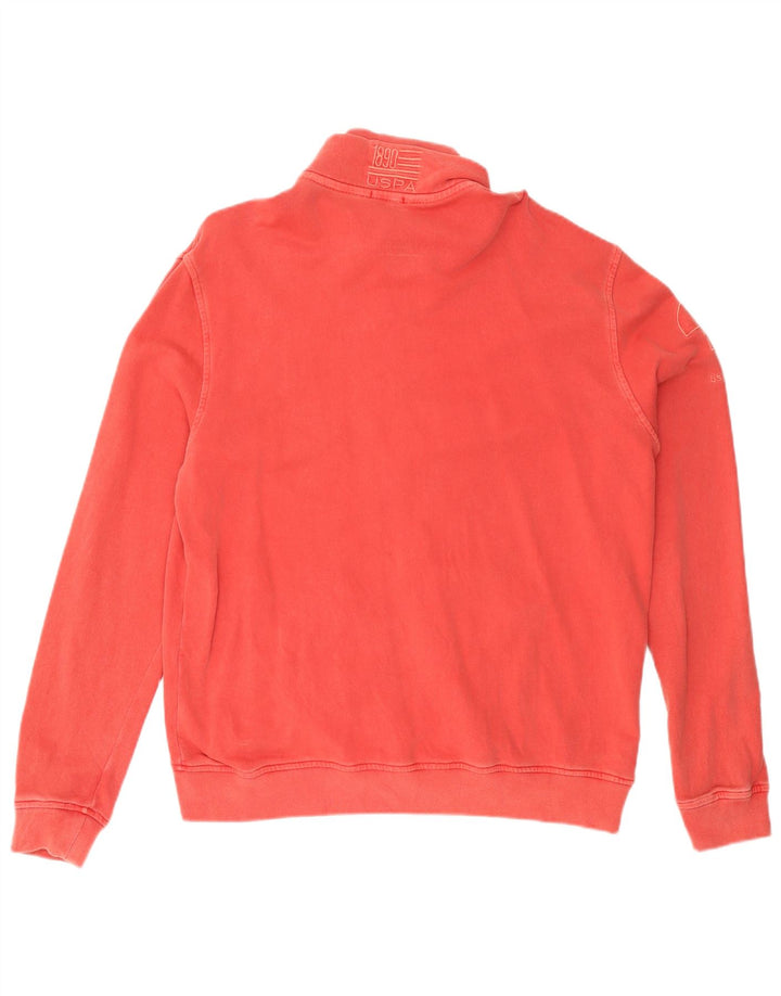 U.S. Polo Assn. Mens Tracksuit Top Jacket 3XL Red Cotton