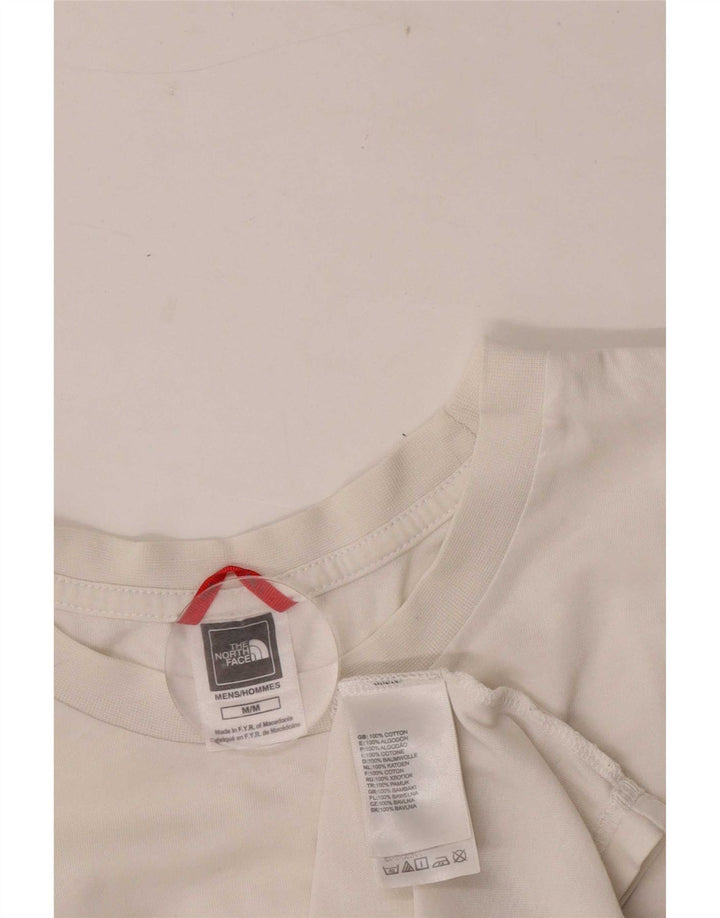 The North Face Mens Graphic T-Shirt Top Medium White Cotton