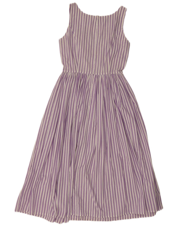 Penny Black Womens Sleeveless A-Line Dress IT 42 Medium Purple Striped