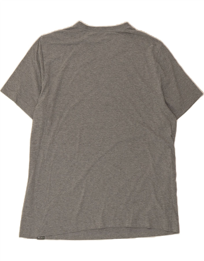 EDDIE BAUER Mens Graphic T-Shirt Top XL Grey Cotton Vintage Eddie Bauer and Second-Hand Eddie Bauer from Messina Hembry 