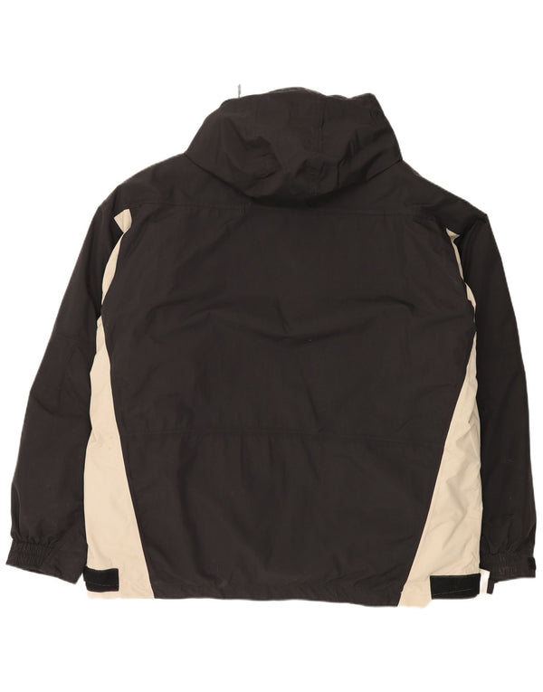 Kappa Mens Windbreaker Jacket UK 44 2XL Black Colourblock Polyamide