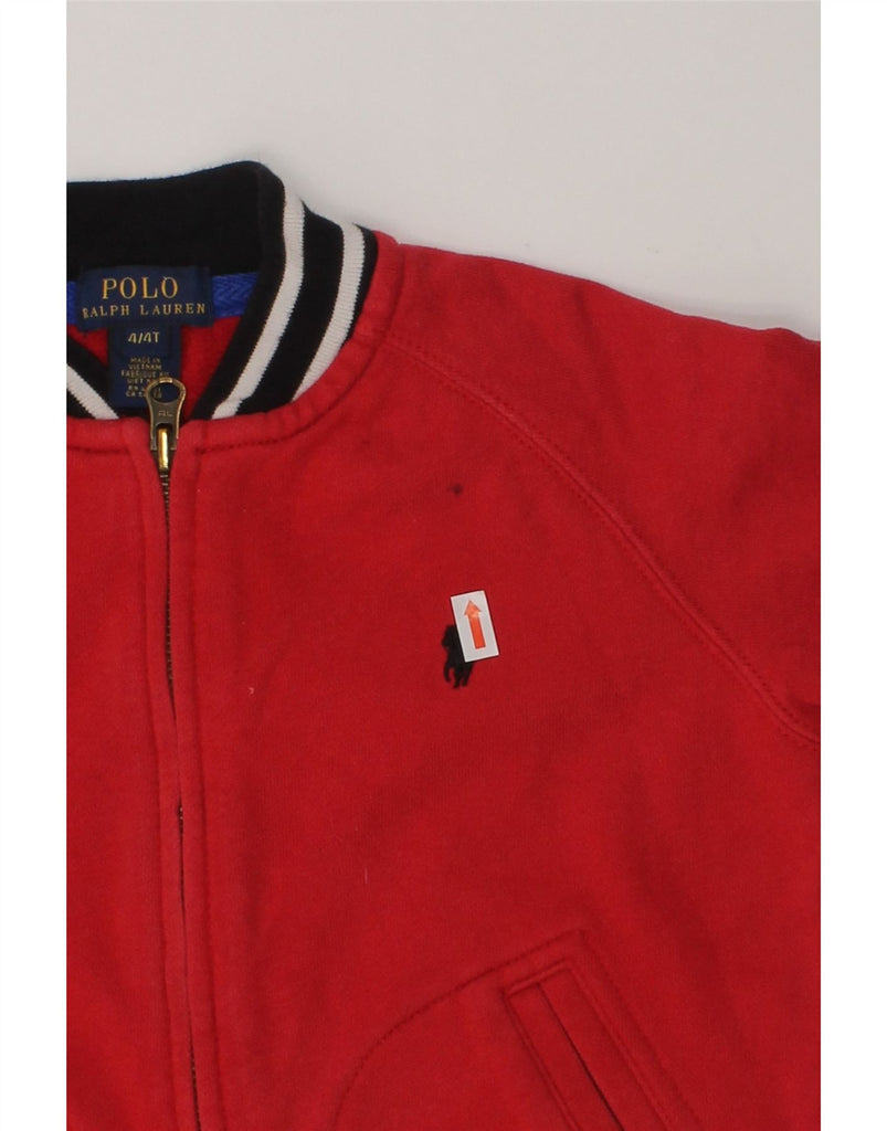 POLO RALPH LAUREN Boys Tracksuit Top Jacket 3-4 Years Red | Vintage Polo Ralph Lauren | Thrift | Second-Hand Polo Ralph Lauren | Used Clothing | Messina Hembry 