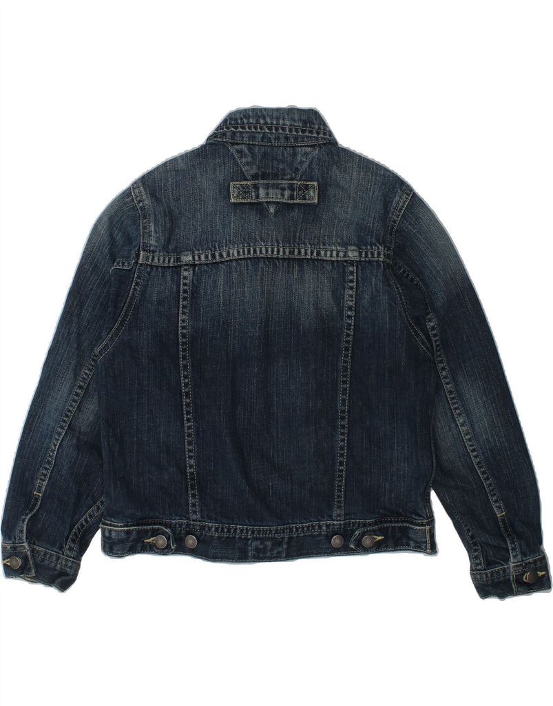TOMMY HILFIGER Boys Denim Jacket 5-6 Years Large  Navy Blue Cotton | Vintage Tommy Hilfiger | Thrift | Second-Hand Tommy Hilfiger | Used Clothing | Messina Hembry 