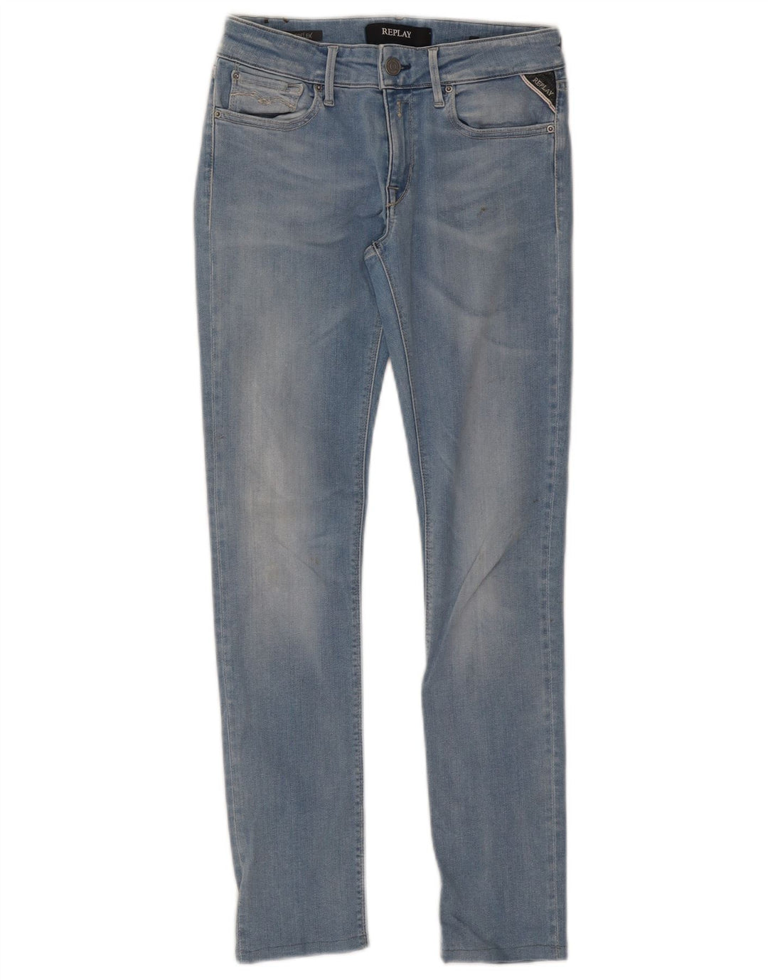 REPLAY Womens Slim Jeans W27 L27 Blue Cotton