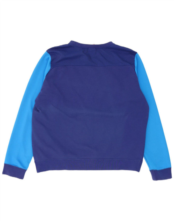 Nike Mens Graphic Sweatshirt Jumper Large Blue Colourblock
