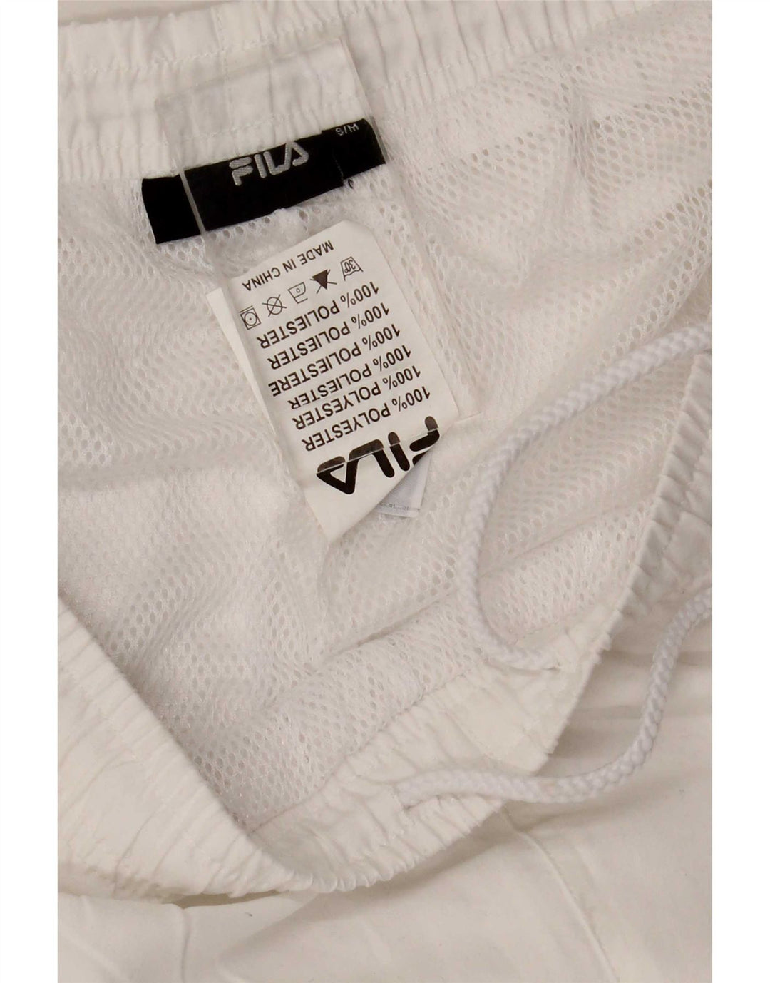 Fila Womens Tracksuit Trousers UK 10 Small White Polyester