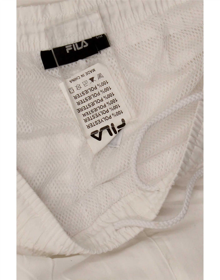 Fila Womens Tracksuit Trousers UK 10 Small White Polyester