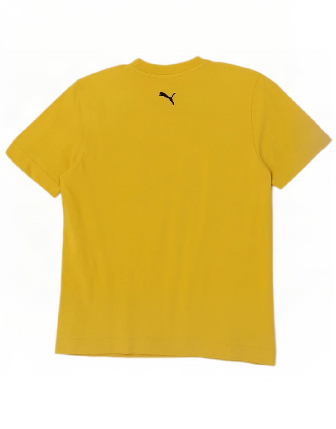 Puma Mens Graphic T-Shirt Top Medium Yellow Cotton