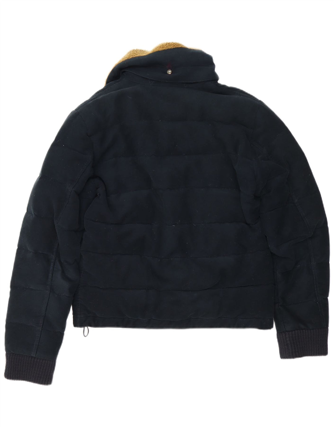 Aspesi Mens Padded Jacket UK 38 Medium Navy Blue Cotton