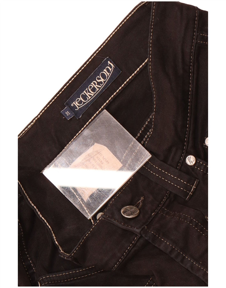 Jeckerson Mens Straight Jeans W31 L33 Black Cotton