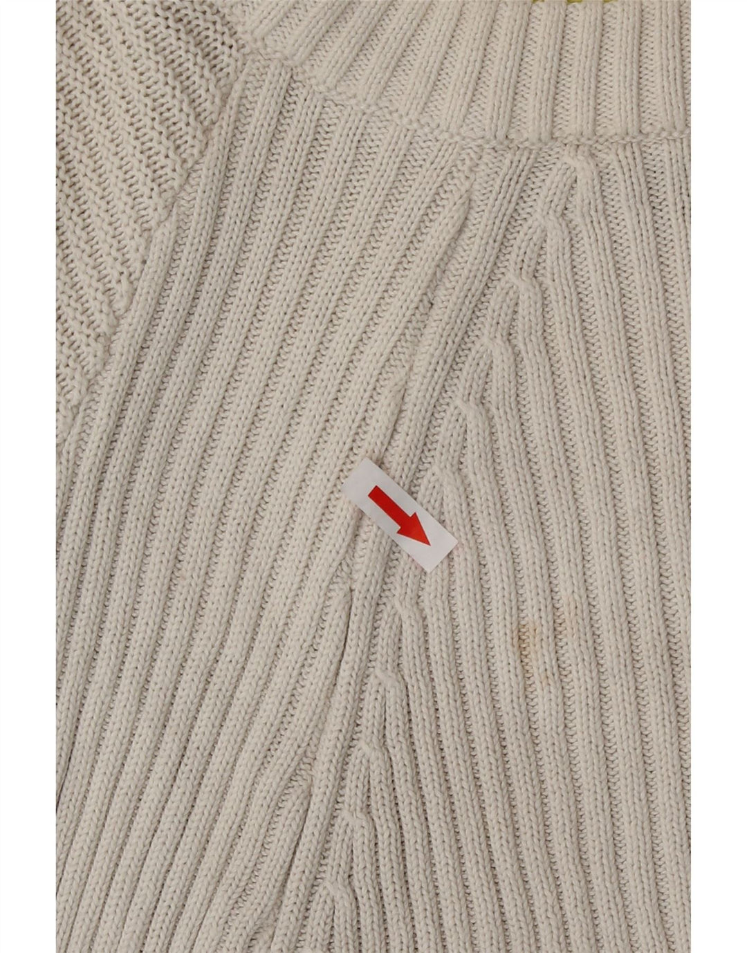 Topshop Womens Crop Oversized Crew Neck Jumper Sweater UK 12 Medium White