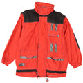 Astrolabio Mens Windbreaker Jacket UK 16 Large Red Colourblock Polyamide