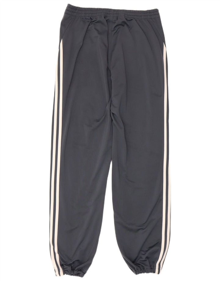 Adidas Mens Tracksuit Trousers Joggers Medium Grey Polyester