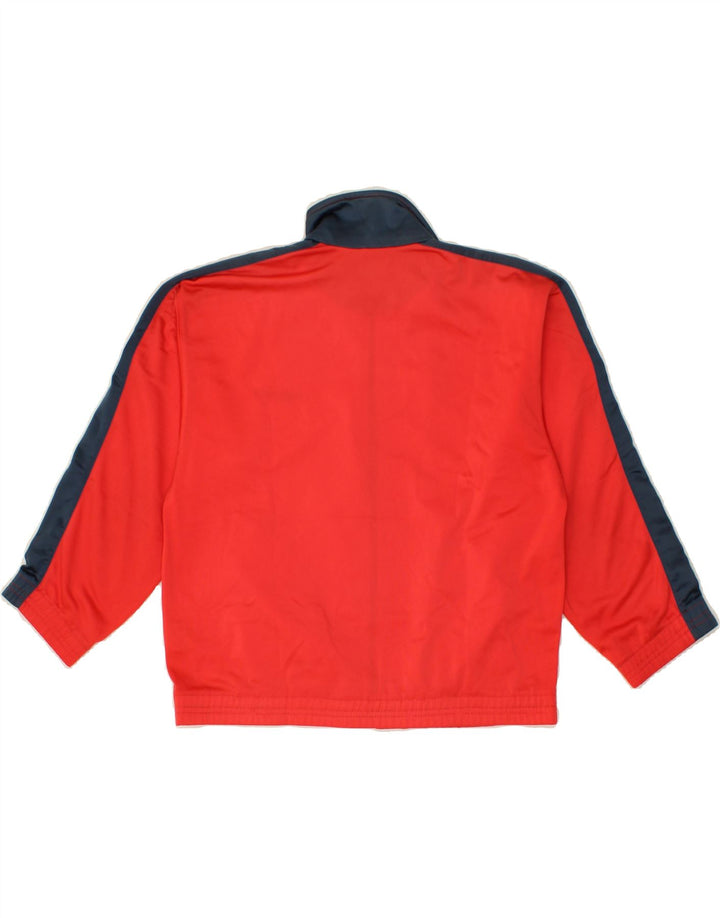 DIADORA Boys Graphic Tracksuit Top Jacket 14-15 Years Red Colourblock Vintage Diadora and Second-Hand Diadora from Messina Hembry 