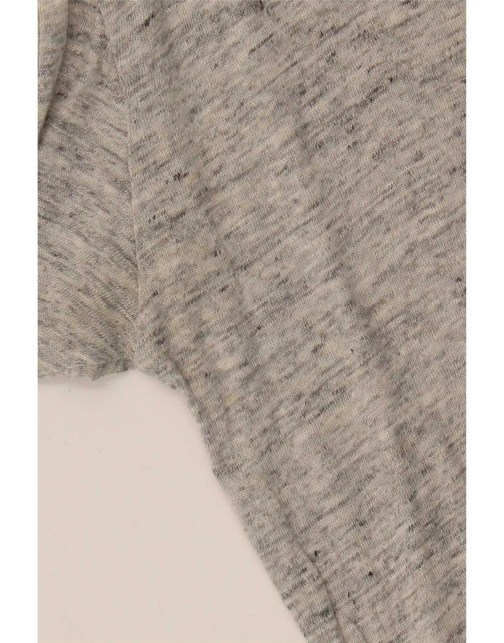 Massimo Dutti Womens Top Long Sleeve UK 12 Medium Grey Flecked