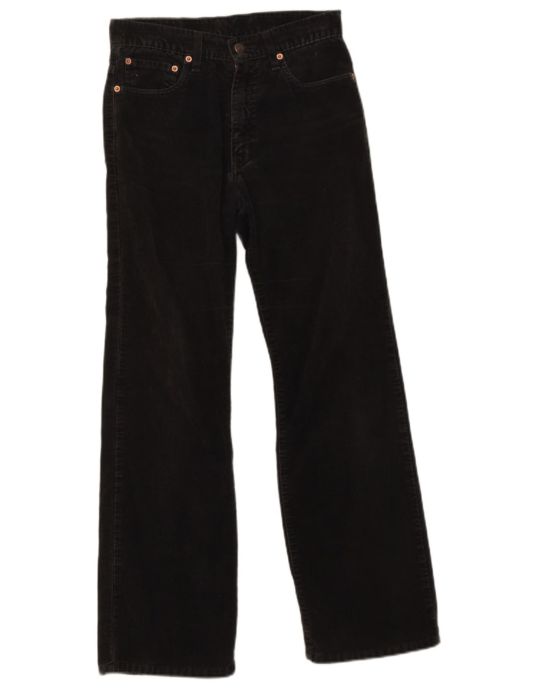 Levi's Womens Bootcut Corduroy Trousers W28 L30 Black Cotton