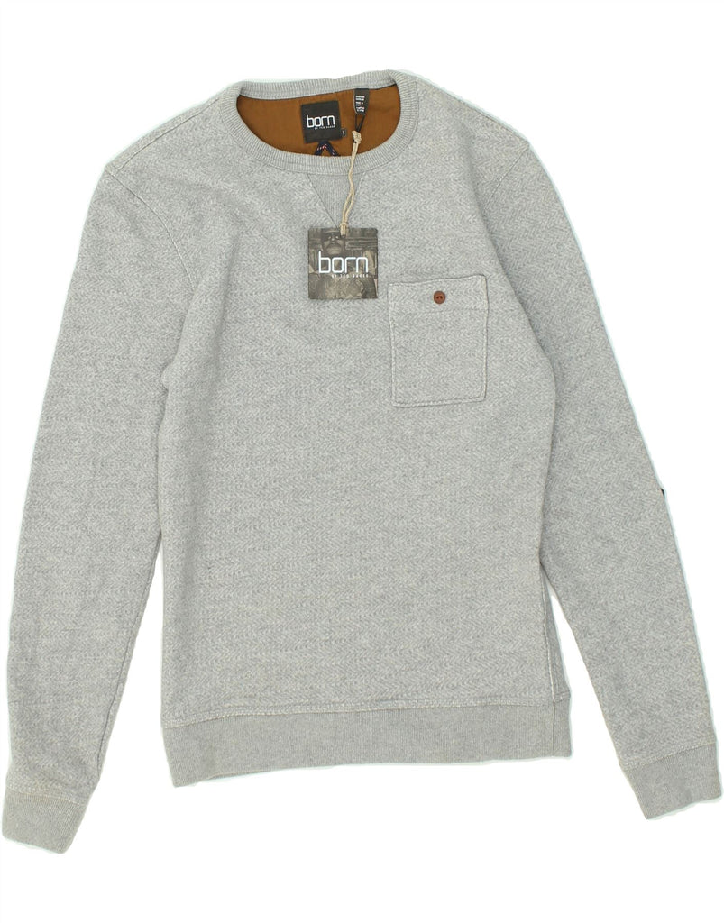 TED BAKER Mens Born Sweatshirt Jumper Size 1 XS Grey Cotton | Vintage Ted Baker | Thrift | Second-Hand Ted Baker | Used Clothing | Messina Hembry 