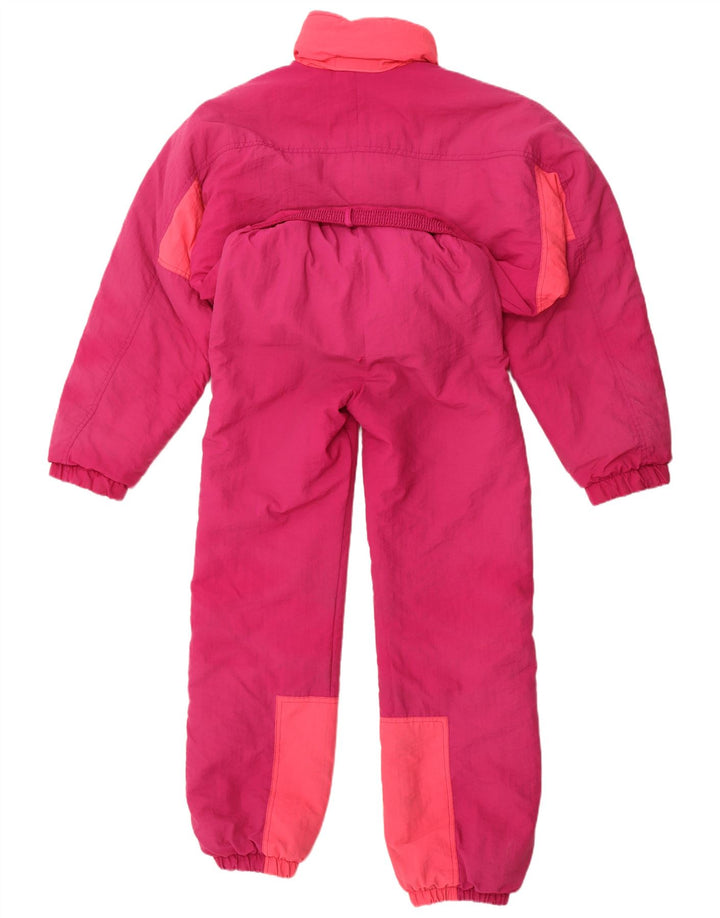 K-Way Womens Graphic Oversized Ski Jumpsuit EU 38 Medium  Pink Polyamide