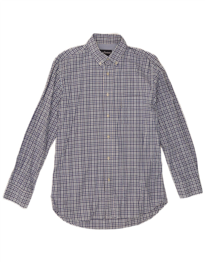 Barbour Mens Shirt Small Blue Gingham