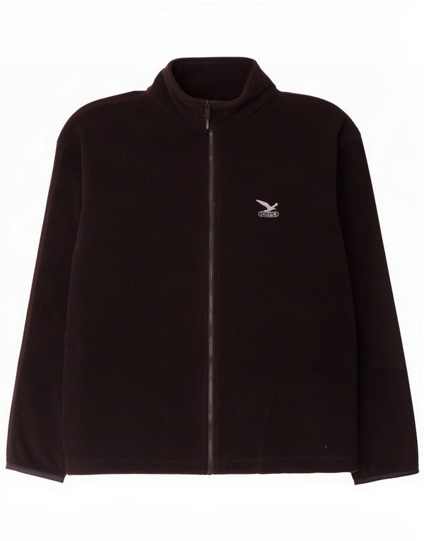 SALEWA Mens Fleece Jacket UK 44 2XL Black Polyester