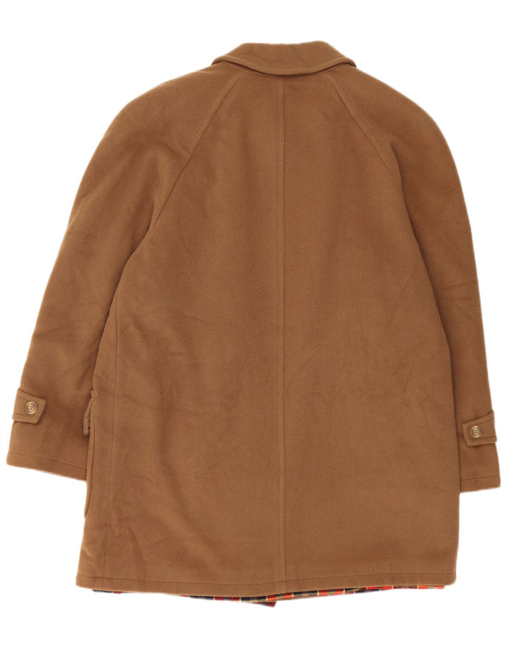 Tadon Mens Overcoat UK 38 Medium Brown Wool
