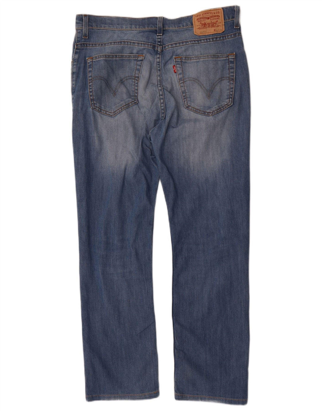 Levi's Mens Straight Jeans W34 L28 Blue Cotton