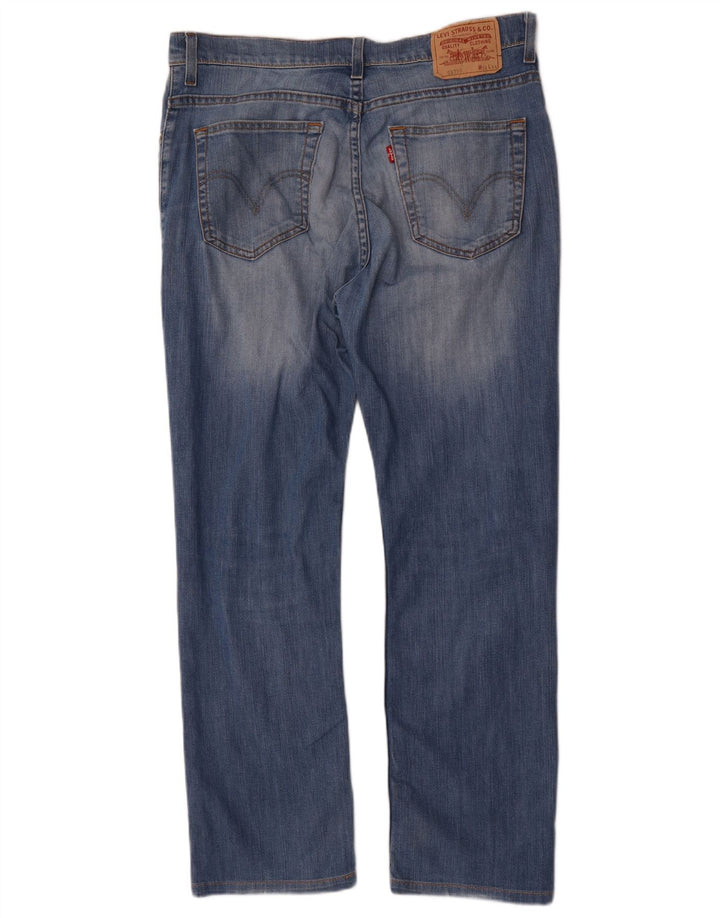 Levi's Mens Straight Jeans W34 L28 Blue Cotton