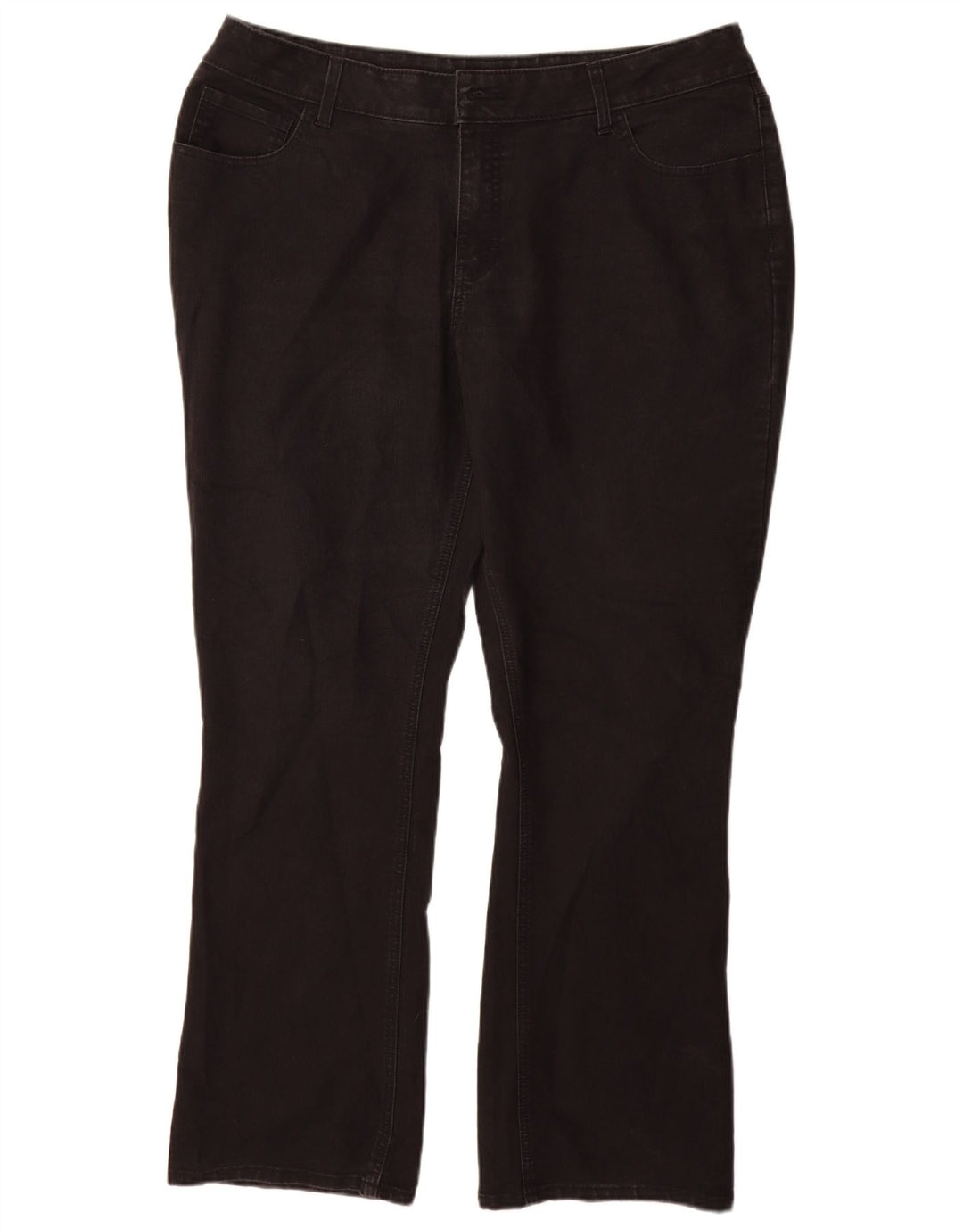 LEE Womens Riders Bootcut Jeans US 18 2XL W36 L31 Black Cotton