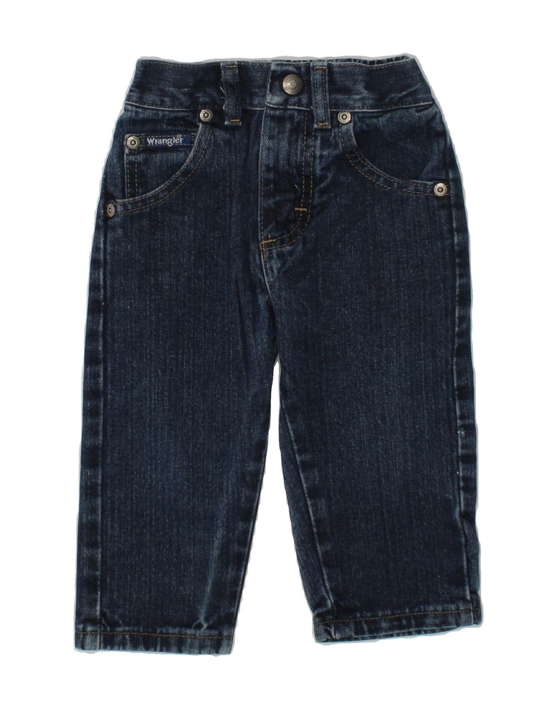 WRANGLER Baby Boys Straight Jeans 12-18 Months W18 L11 Navy Blue | Vintage Wrangler | Thrift | Second-Hand Wrangler | Used Clothing | Messina Hembry 