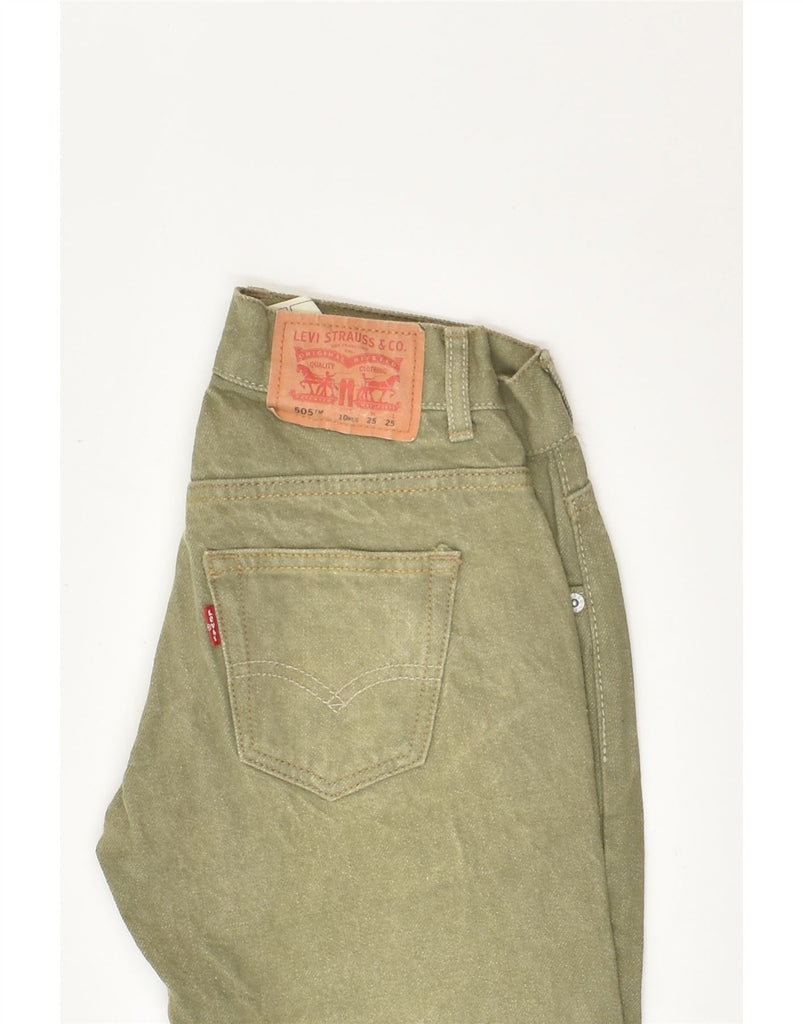 LEVI'S Boys 505 Regular Straight Jeans 9-10 Years W25 L25  Khaki Cotton | Vintage Levi's | Thrift | Second-Hand Levi's | Used Clothing | Messina Hembry 