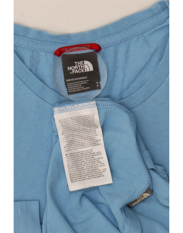 The North Face Mens Graphic T-Shirt Top Small Blue Cotton