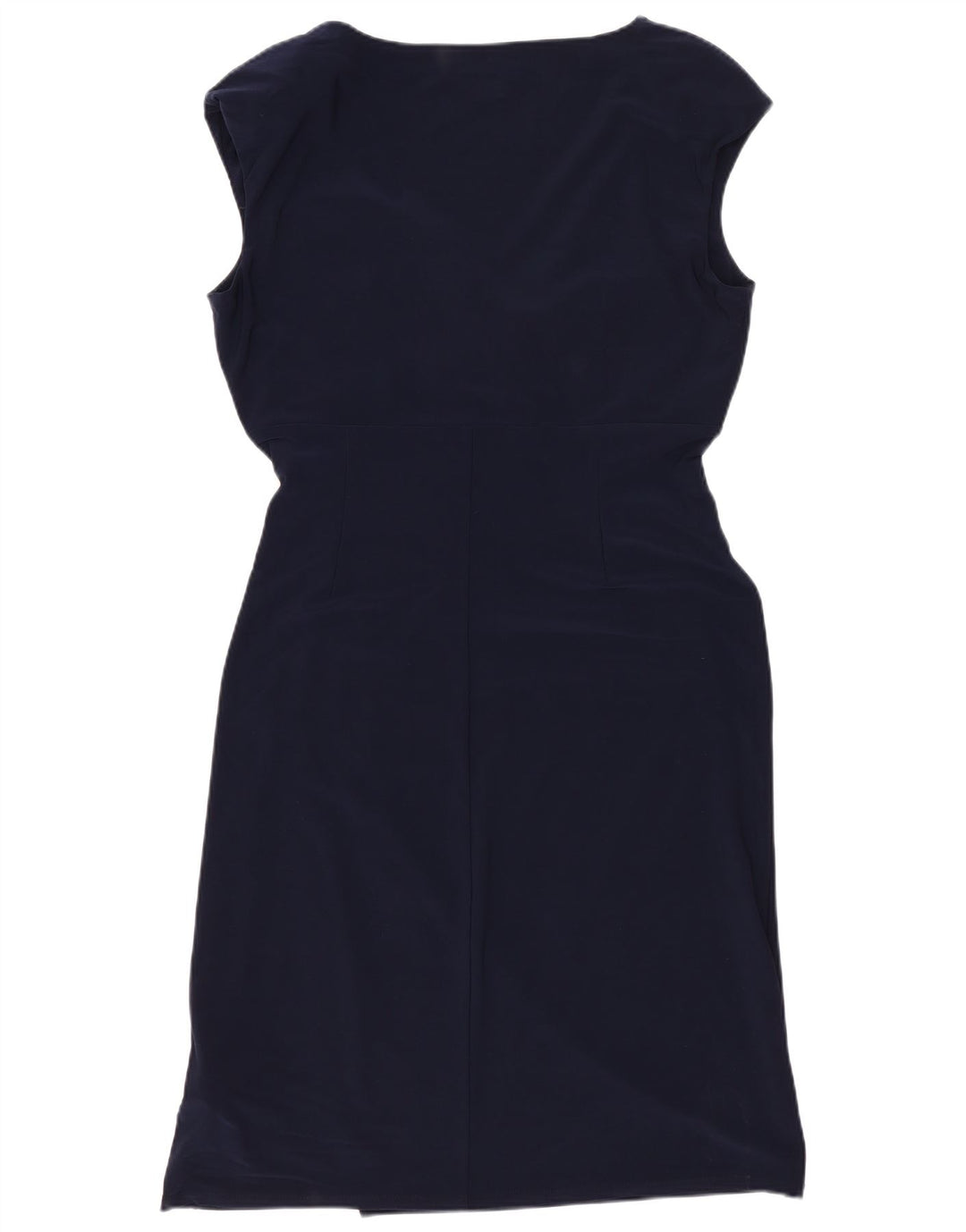Ralph Lauren Womens Bodycon Dress US 8 Medium Navy Blue Polyester