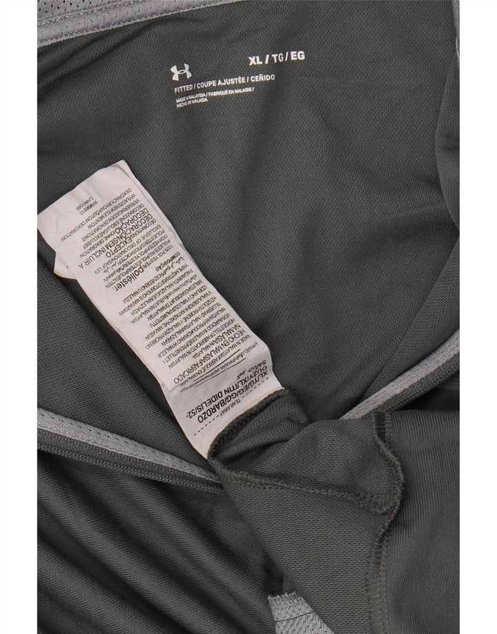 UNDER ARMOUR Mens Tracksuit Top Jacket XL Grey Colourblock Polyester