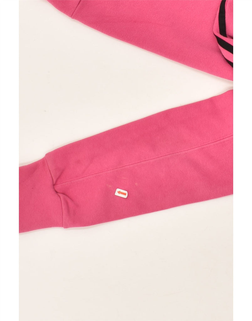 ADIDAS Womens Zip Hoodie Sweater UK 8 Small Pink Cotton | Vintage Adidas | Thrift | Second-Hand Adidas | Used Clothing | Messina Hembry 