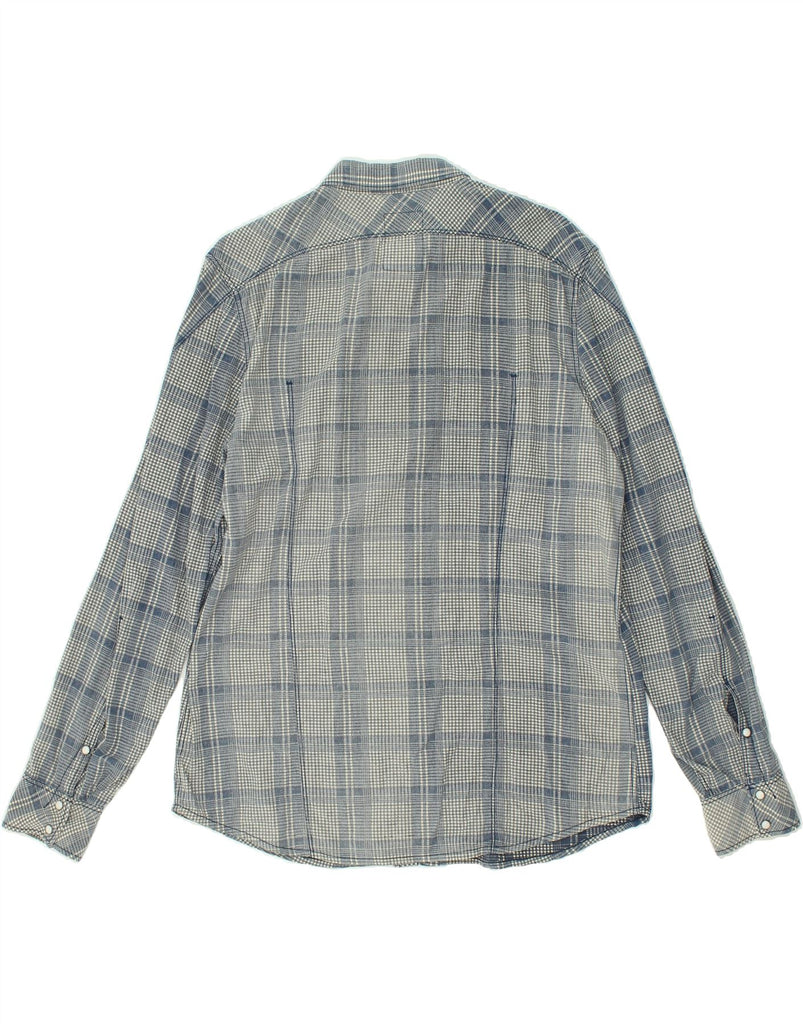 G-STAR Mens Shirt XL Blue Check Lyocell | Vintage G-Star | Thrift | Second-Hand G-Star | Used Clothing | Messina Hembry 