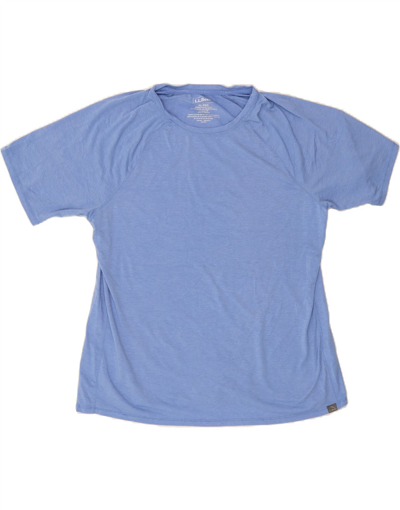 L.L.BEAN Womens T-Shirt Top UK 18 XL Blue Polyester Vintage L.L.Bean and Second-Hand L.L.Bean from Messina Hembry 