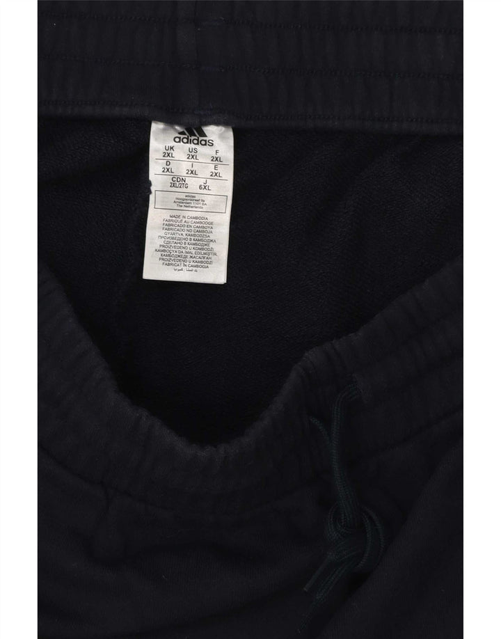 Adidas Mens Sport Shorts 2XL Navy Blue Cotton