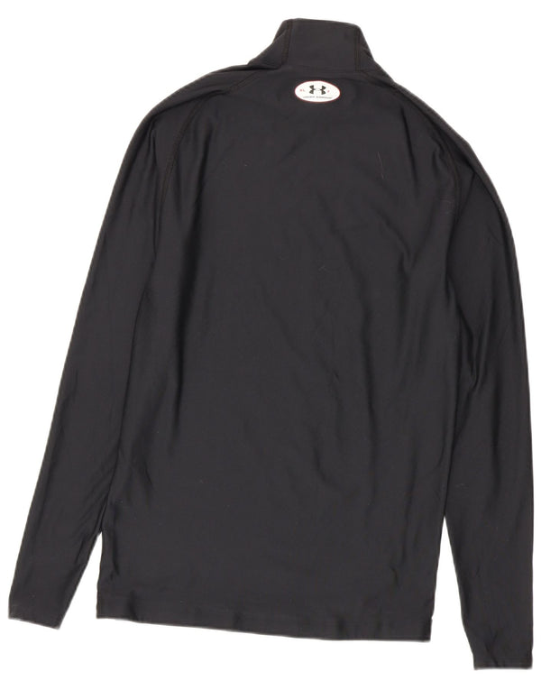 Under Armour Mens Cold Gear Top Long Sleeve XL Black Polyester