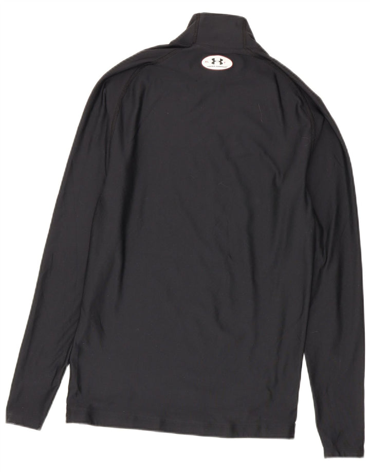Under Armour Mens Cold Gear Top Long Sleeve XL Black Polyester
