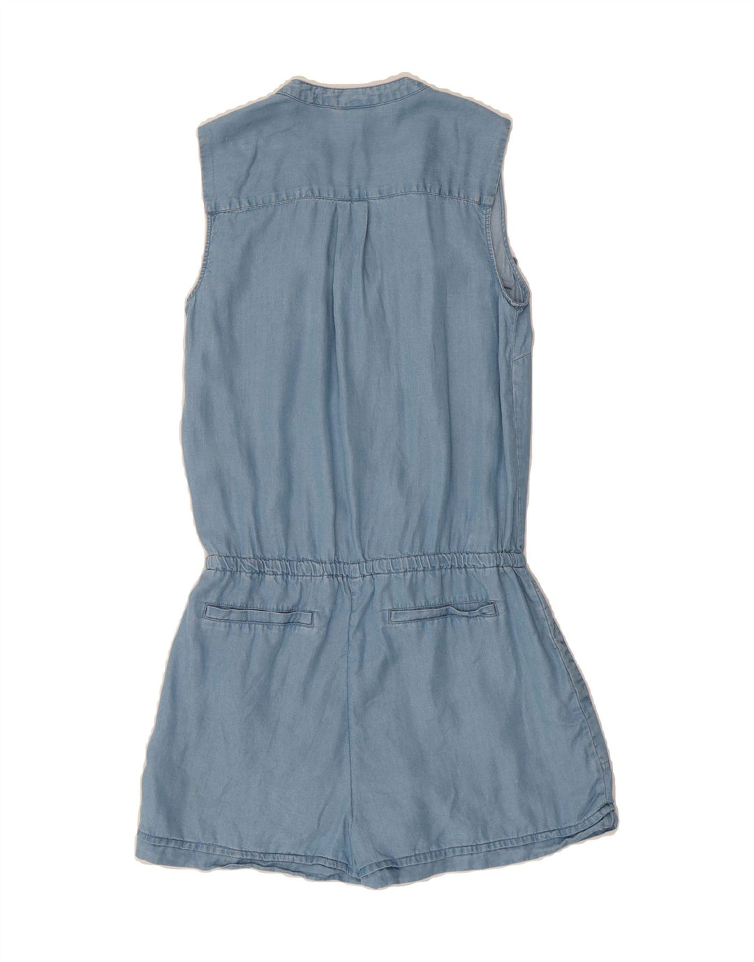 MOSSIMO Womens Denim Sleeveless Playsuit UK 6 XS  Blue Lyocell Vintage Mossimo and Second-Hand Mossimo from Messina Hembry 
